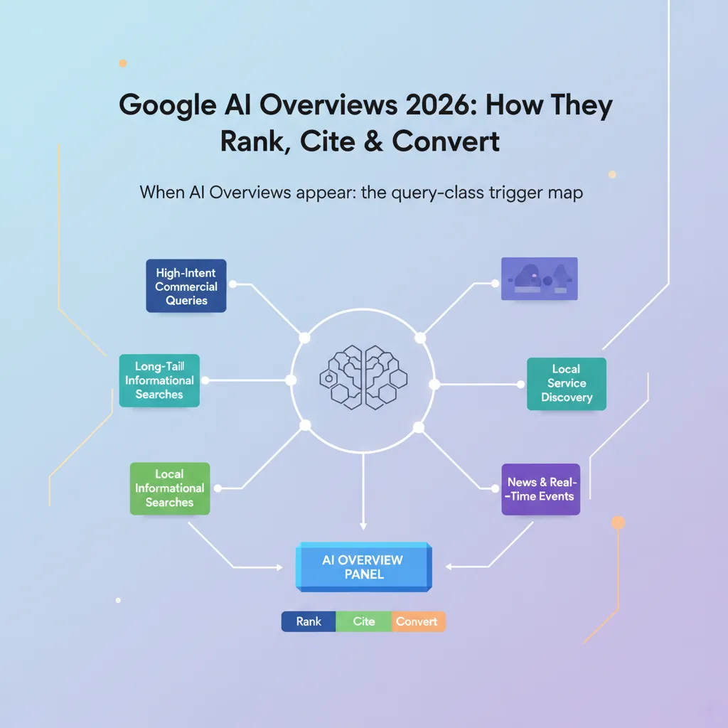 When AI Overviews appear: the query-class trigger map