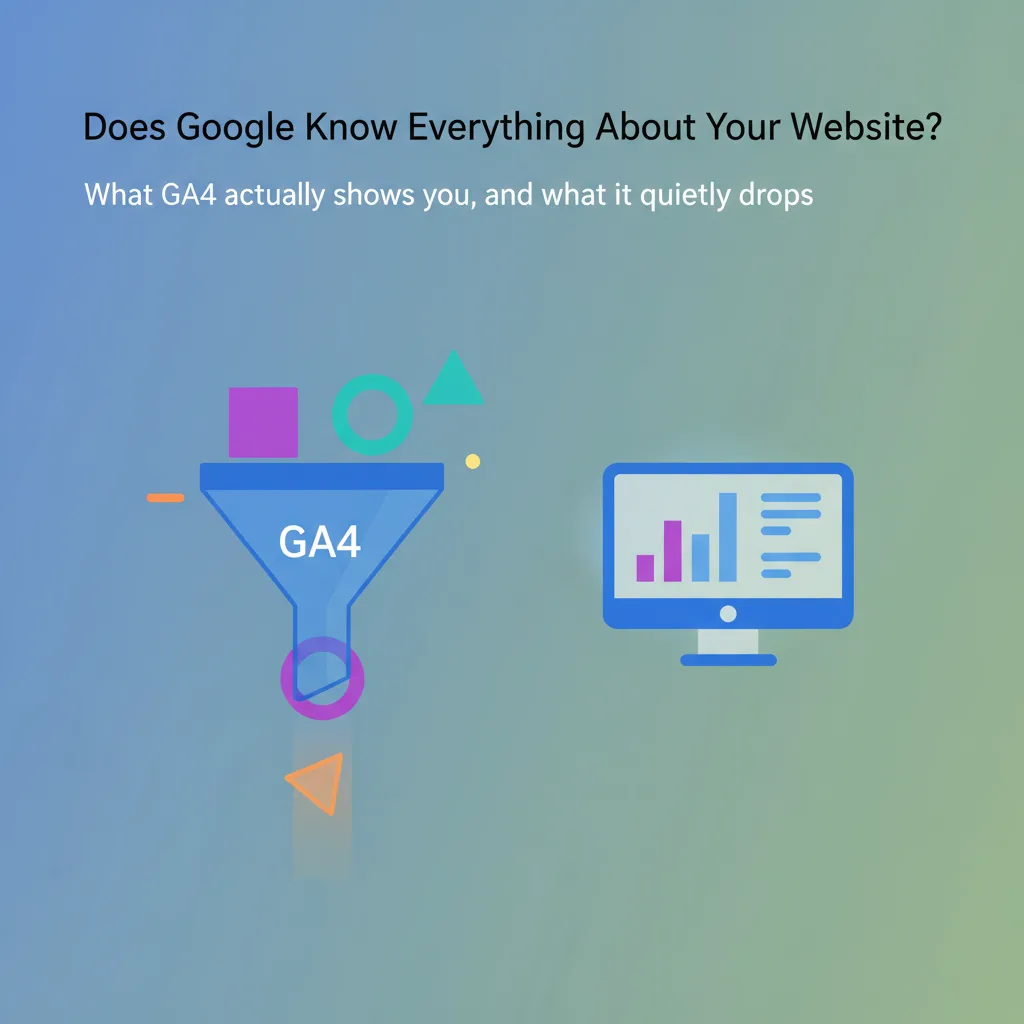 What GA4 actually shows you, and what it quietly drops
